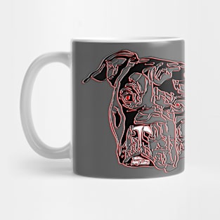 Pitbull Dog Canine Breed Head Strong Muscular Guard Mug